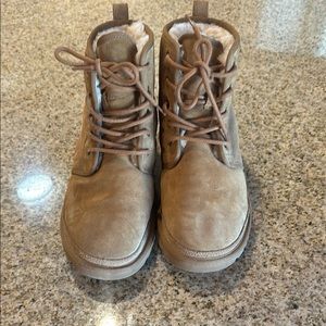 Cozy Tan Suede Boots with Fur Lining